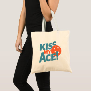 Tote Bag Kiss My Ace Drôle Joueur de Pickleball Dit Femmes
