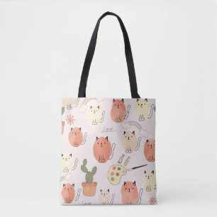 Tote Bag Kitty Kitten Chats : Motif animal mignon