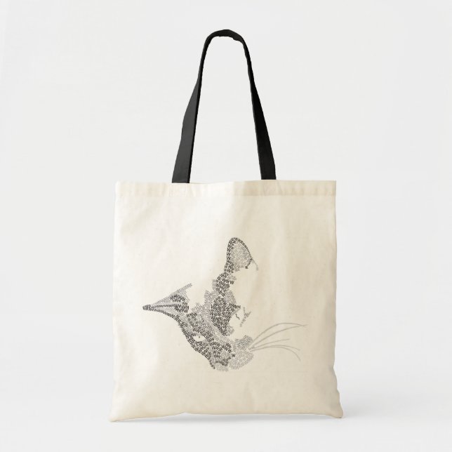 Tote Bag Kitty typographique (Devant)