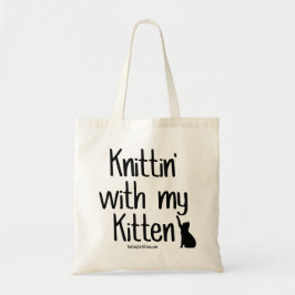 Tote Bag Knittin avec mon chaton