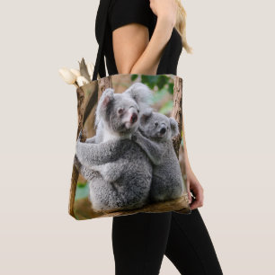 Tote Bag Koala avec bébé dans un arbre en Australie