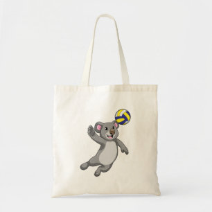 Tote Bag Koala comme joueur de volleyball avec volleyball