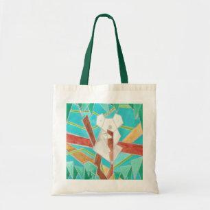 Tote Bag Koala dans l'arbre, Art abstrait original