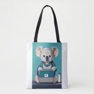 Tote Bag Koala Tech Support – Illustration de l'aide en lig
