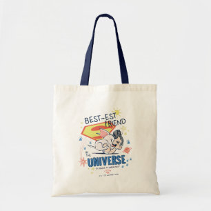 Tote Bag Krypto & Superman: Best-est Friend in the Universe