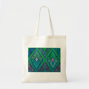 Tote Bag Kuna Indian Diamond Mola