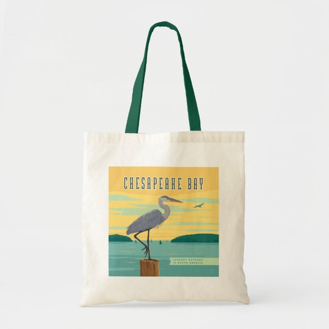 Tote Bag La Baie De Chesapeake Le Plus Grand Estuaire D'Amé (Devant)