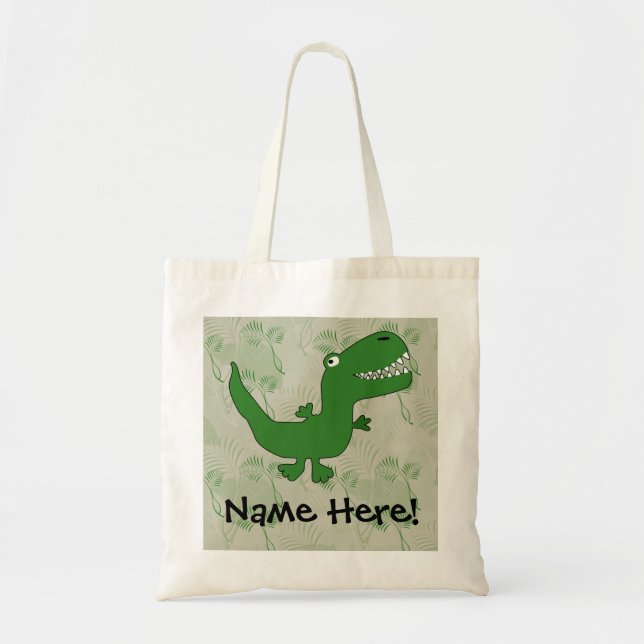Tote Bag La bande dessinée de dinosaure de Rex de (Devant)
