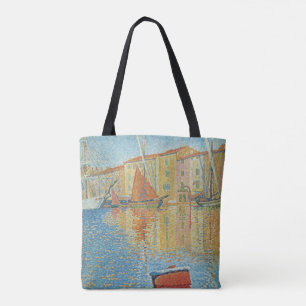 Tote Bag La Bouée rouge de Paul Signac, Pointillisme vintag