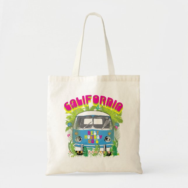 Tote Bag La Californie surfant Van (Devant)
