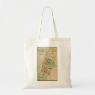 Tote Bag La carte de la Palestine s'est divisée par les 12