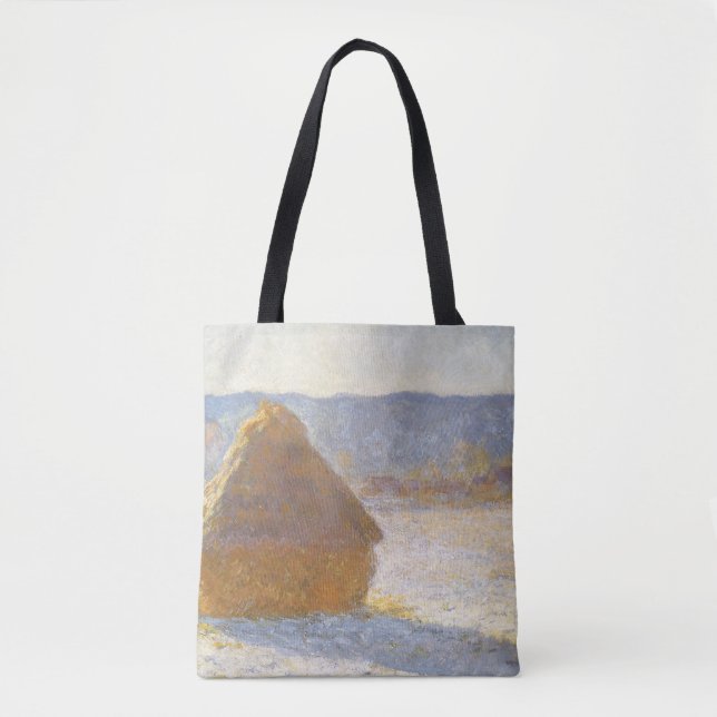 Tote Bag La cheminée à grain du matin, Effet neige de Claud (Devant)