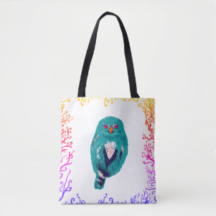 Tote Bag La chouette bleue