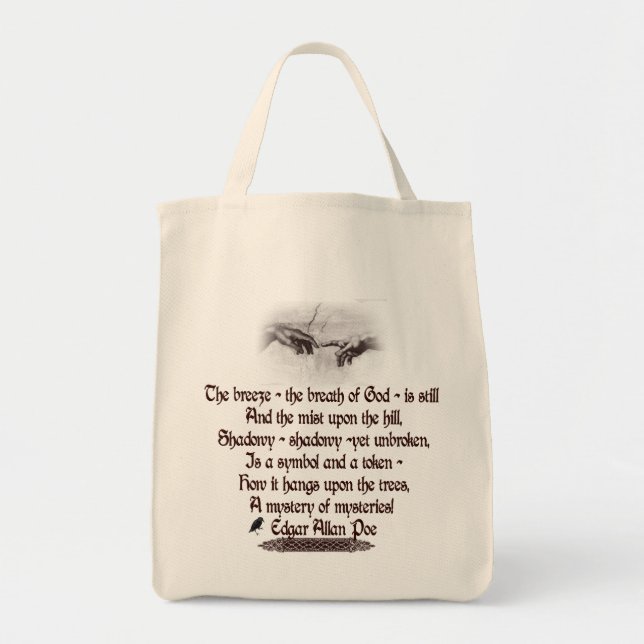 Tote Bag La citation d'Edgar Allan Poe (Devant)
