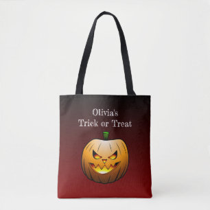 Tote Bag La citrouille d'Halloween de Jack O'lantern