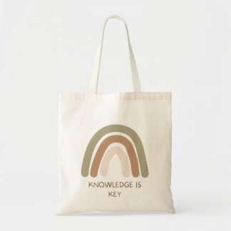 Tote Bag La connaissance est la clé | Inspiration verte mar