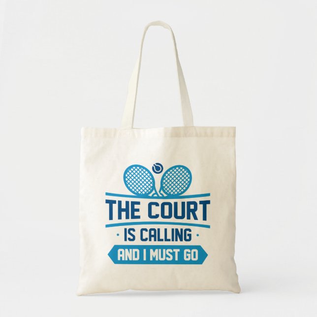Tote Bag La Cour Appelle Et Je Dois Y Aller (Devant)