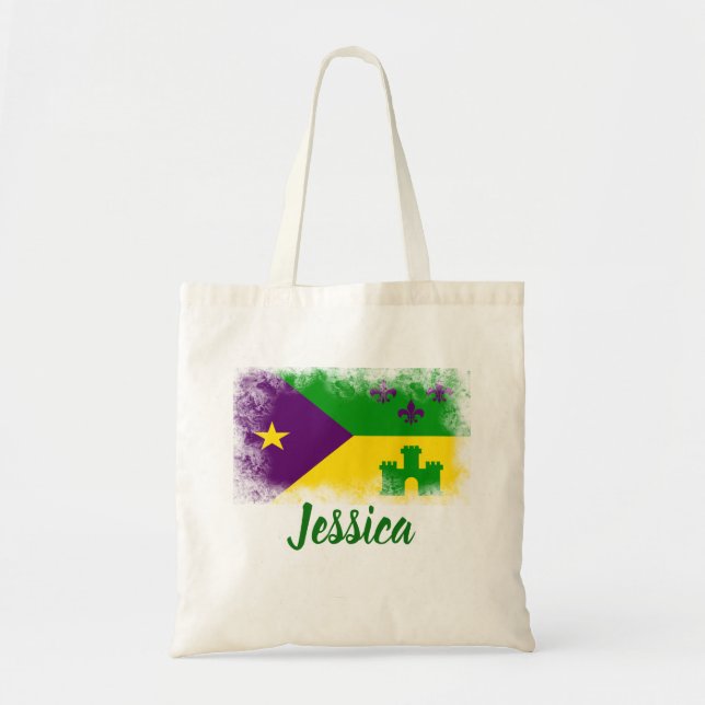 Tote Bag La coutume de la Louisiane de mardi gras de (Devant)
