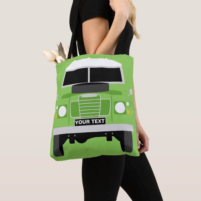 TOTE BAG LA COUTUME PERSONNALISENT LA SÉRIE VERTE 3 DE LAND (De près)
