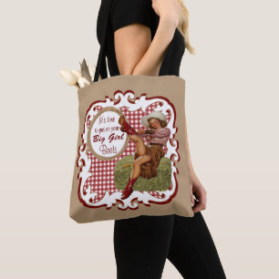 Tote Bag La cow-girl occidentale mise sur votre grande