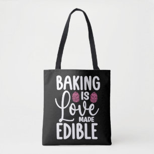 Tote Bag La Cuisine Baker Est Amoureux Fabriqué Boulangerie