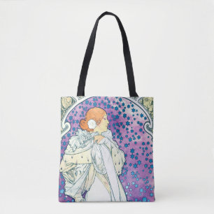 Tote Bag La Dame des Camelias, Alphonse Mucha