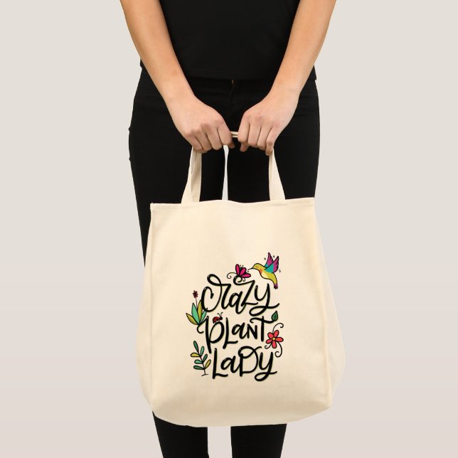 Tote Bag La Dame Plante folle (Devant (produit))