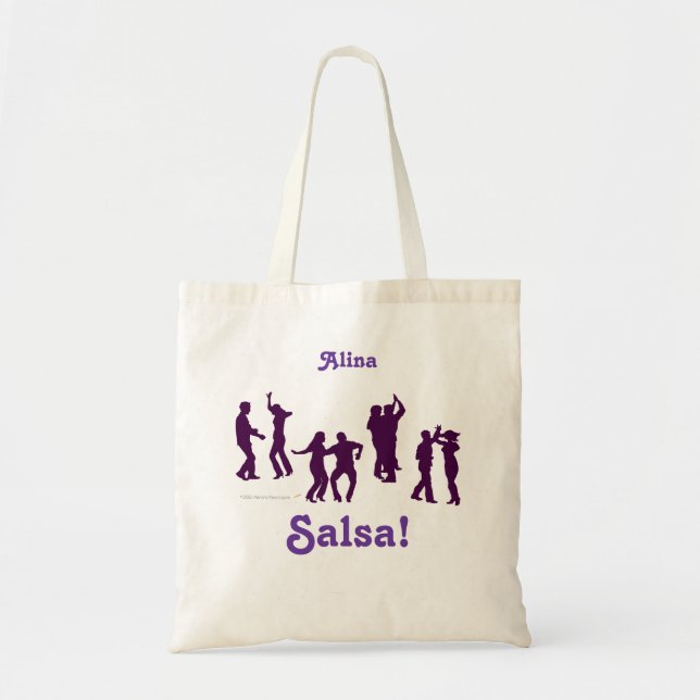Tote Bag La danse de Salsa pose Fourre-tout personnalisé (Devant)