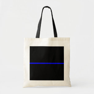 Tote Bag La Décoration Symbolique De Ligne Bleue Mince