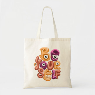 Tote Bag la devise de la vie - soyez vous-même graffiti