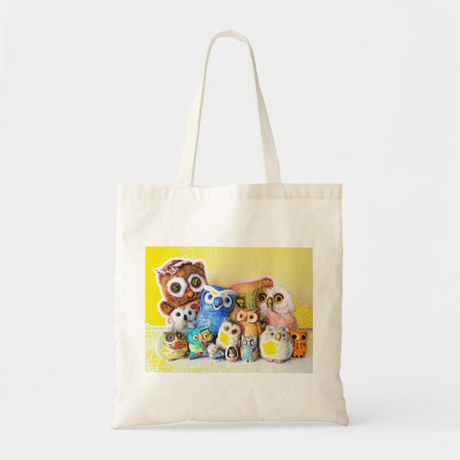 Tote Bag La famille de hibou (Devant)