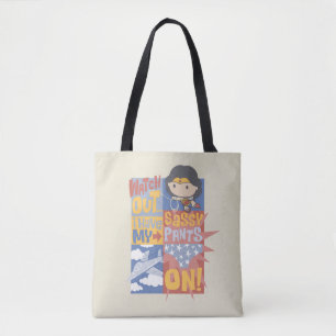 Tote Bag La femme de Chibi Wonder  J'Ai Mon Pantalon Sassy 