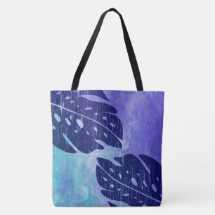 Tote Bag La feuille hawaïenne de Maikai Monstera teignent