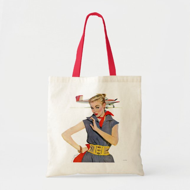 Tote Bag La fille qui a volé des avions (Devant)