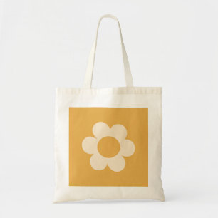 Tote Bag La Fleur 07 Fleur Jaune Retro Florale