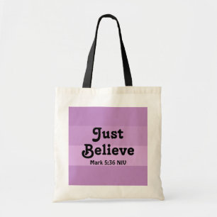 Tote Bag La Foi Chrétienne Juste Croire La Bible Verse Viol