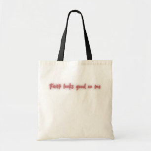Tote Bag La foi me va bien, un design inspirant de foi