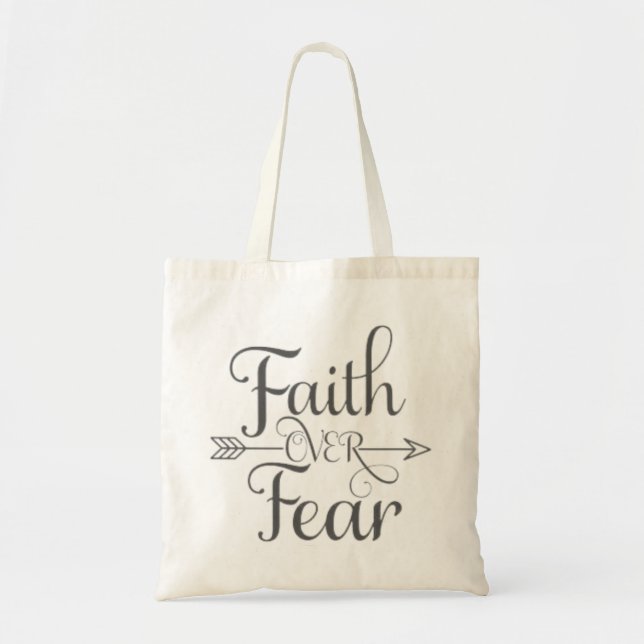 Tote Bag La foi noire sur la peur (Devant)