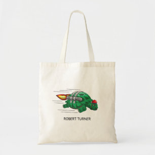 Tote Bag La folle balade en jetpack de la tortue