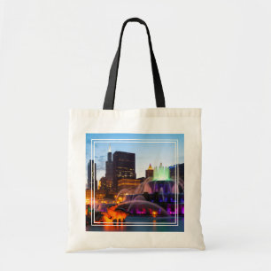 Tote Bag La Fontaine De Buckingham S'Éclat La Nuit