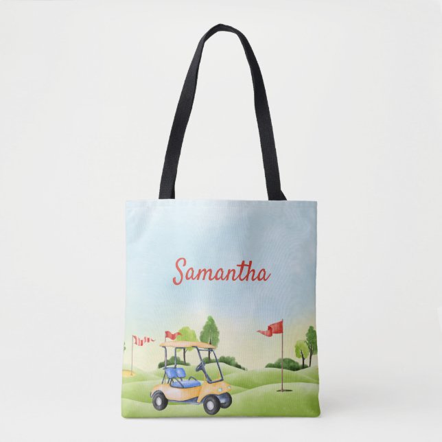 Tote Bag La Fourre-tout personnalisée de Golfer (Devant)