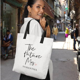 Tote Bag La future Mme et Votre Nom   Cadeau de beauté mode
