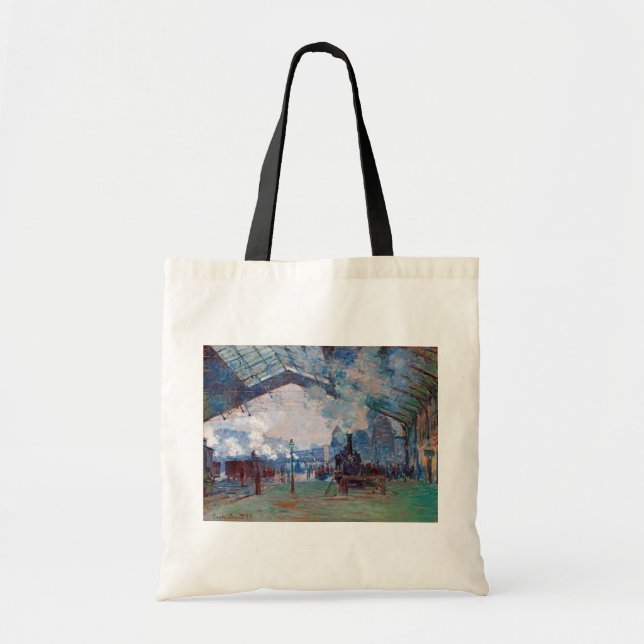 Tote Bag La gare Saint-Lazare, Monet (Devant)
