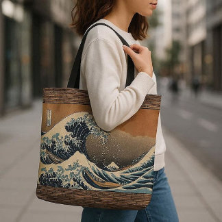 Tote Bag La Grande Vague de Kanagawa Artiste Japonais Vinta
