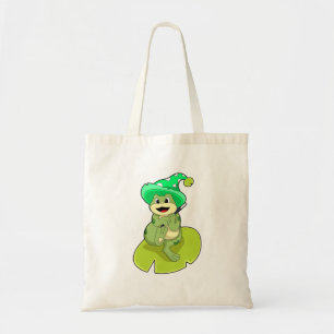 Tote Bag La grenouille en magie avec baguette magique