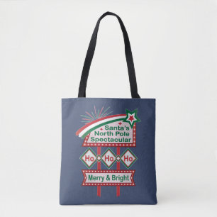 Tote Bag La guirlande rétro du Père Noël – Ho Ho Ho Joyeux