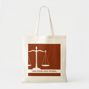 Tote Bag La justice mesure la loi faite sur commande