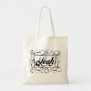 Tote Bag La Leah nommée dans le cadre élégant d'intérie