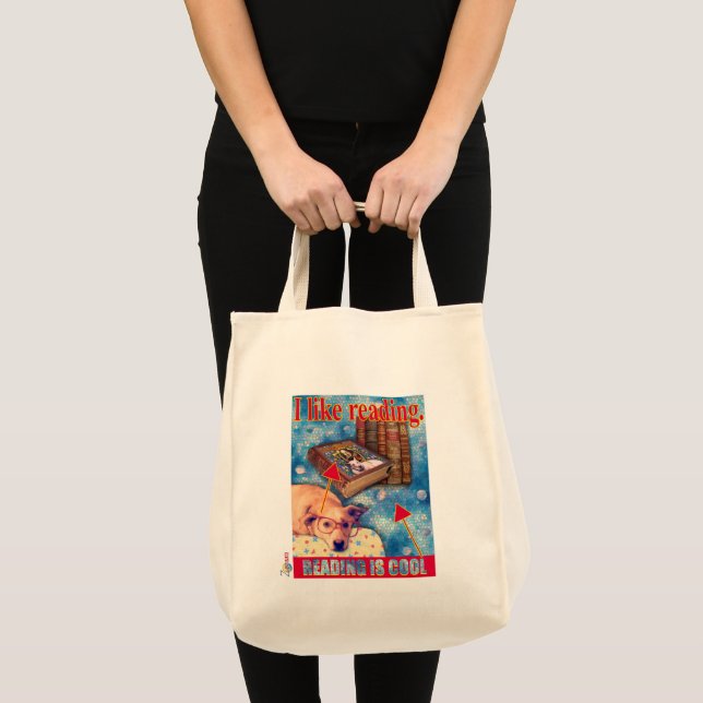TOTE BAG LA LECTURE EST COOL (Devant (produit))