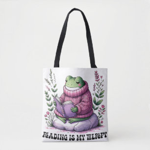 Tote Bag La Lecture Froggy est ma thérapie